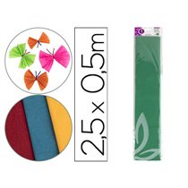 Papel Crespon Liderpapel 50 Cm X 2.5M 34G/M2 Verde