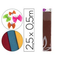 Papel Crespon Liderpapel 50 Cm X 2.5M 34G/M2 Marron