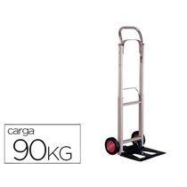 Carretilla Portapaquetes Q-Connect Con Ruedas Plegablesen Aluminio Carga 90 Kg 1110X390X410 Mm