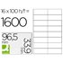 Etiqueta Adhesiva Q-Connect Kf10651 Tama�o 96,5X33,9 Mm Fotocopiadora Laser Ink-Jet Caja Con 100 Hojas Din A4