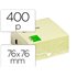Bloc De Notas Adhesivas Quita Y Pon Q-Connect 76X76 Mm Amarillo Con 400 Hojas
