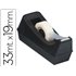 Portarrollo Sobremesa Q-Connect Plastico Para Cinta De 33 Mt Color Negro