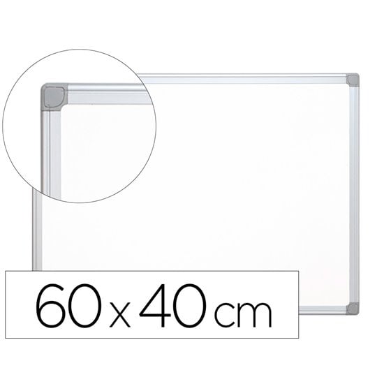 Pizarra Blanca Q-Connect Melamina Marco De Aluminio 60X45 Cm