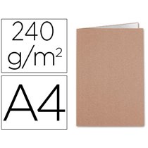 Subcarpeta Liderpapel Din A4 Kraft Interior Blanco 240G/M2