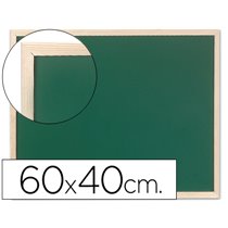 Pizarra Verde Q-Connect Marco De Madera 60X40 Cm Sin Repisa