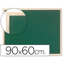 Pizarra Verde Q-Connect Marco De Madera 90X60 Cm Sin Repisa