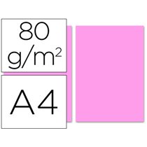 Papel Color Liderpapel A4 80Gr Rosa Paquete De 100 Hojas