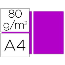 Papel Color Liderpapel A4 80Gr Fucsia Paquete De 100 Hojas