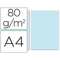 Papel Color Liderpapel A4 80Gr Celeste Paquete De 100 Hojas
