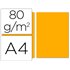 Papel Color Liderpapel A4 80Gr Naranja Paquete De 100 Hojas