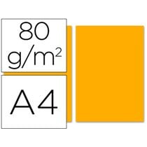 Papel Color Liderpapel A4 80Gr Naranja Paquete De 100 Hojas