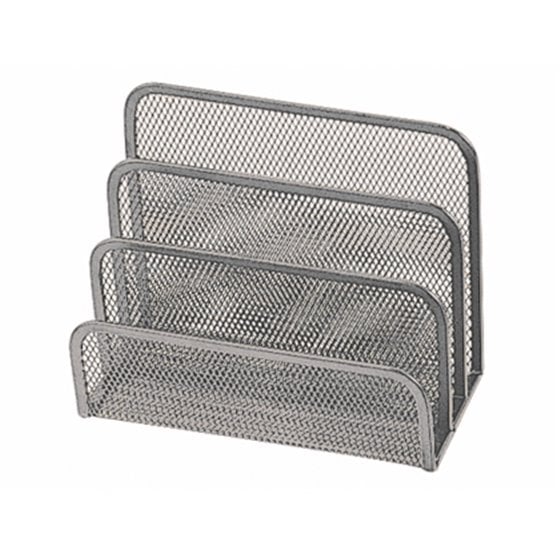 Soporte Para Cartas Q-Connect Metalico Rejilla Gris 170X135X83 Mm