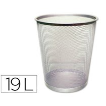 Papelera Metalica Q-Connect Gris Rejilla 295X345Mm