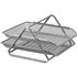 Bandeja Sobremesa Metalica Q-Connect Rejilla Gxa100 Plata2 Bandejas Movibles 300X185X 350 Mm