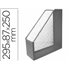 Revistero Metalico Q-Connect Rejilla Gxa29 Gris 87X295X250 Mm