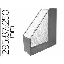 Revistero Metalico Q-Connect Rejilla Gxa29 Gris 87X295X250 Mm