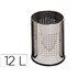 Papelera Metalica Q-Connect Perforada Cromada 250X325 Mm