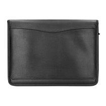 Carpeta Portafolios Q-Connect Cremallera 4 Anillas 20 Mm Concalculadora Con Bolsa Para Movil Color Negro 260X355 Mm