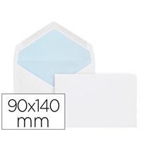Sobre Liderpapel N.1 Blanco Minimo Normalizado 90X140Mm Engomado Solapa De Pico Caja De 500 Unidades