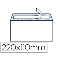 Sobre Liderpapel N.2 Blanco Din Americano 110X220Mm Tira De Silicona Open System Caja De 500 Unidades