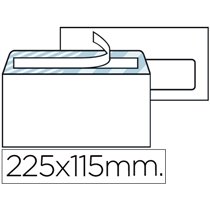 Sobre Liderpapel N.4 Blanco Americano Ventana Derecha 115X225Mm Tira Silicona Open System Caja De 500 Unidades