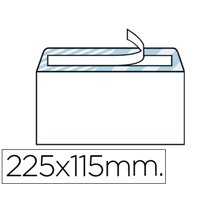 Sobre Liderpapel N.5 Blanco Americano 115X225Mm Tira De Silicona Open System Caja De 500 Unidades
