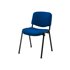 Silla Apilable Q-Connect Brazos Cortos Tapizada Sin Ruedas 910 Mm Alto 460Mm Largo440 Mm Profundidad Azul