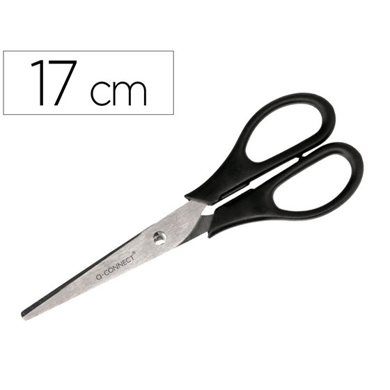 Tijera Oficina Q-Connect Inoxidable 7\" 17 Cm Blister