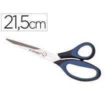 Tijera Oficina Q-Connect Mango Caucho 8\" 21'5 Cm Blister De Seguridad