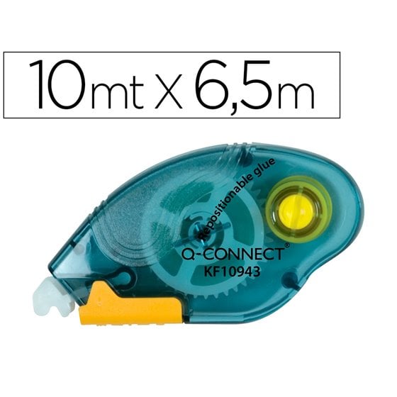 Pegamento Q-Connect Roller Compact Removible 6,5 Mm De Ancho X 10 Mt Unidad