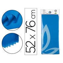 Papel Seda Liderpapel 52X76Cm 18G/M2 Bolsa De 5 Hojas Azul