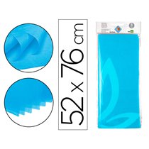 Papel Seda Liderpapel 52X76Cm 18G/M2 Bolsa De 5 Hojas Celeste