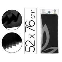Papel Seda Liderpapel 52X76Cm 18G/M2 Bolsa De 5 Hojas Negro