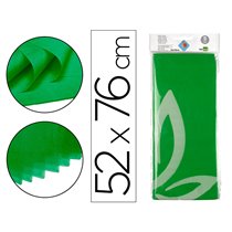 Papel Seda Liderpapel 52X76Cm 18G/M2 Bolsa De 5 Hojas Verde