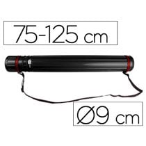 Portaplanos Plastico Liderpapel Diametro 9 Cm Extensible Hasta 125 Cm Negro