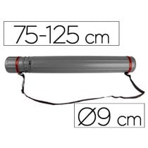 Portaplanos Plastico Liderpapel Diametro 9 Cm Extensible Hasta 125 Cm Gris