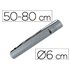 Portaplanos Plastico Liderpapel Diametro 6 Cm Extensible Hasta 80 Gris