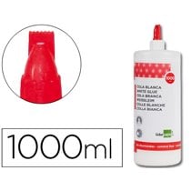 Pegamento Cola Blanca Lavable Liderpapel Bote De 1000 Ml