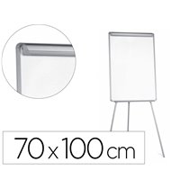 Pizarra Blanca Q-Connect Con Tripode 70X100 Cm Para Convenciones Superficie Laminada Escritura Directa