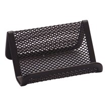 Portatarjetas Q-Connect Metalico Negro 11X7,5X5 Cm