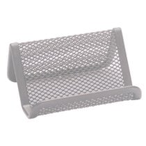 Portatarjetas Q-Connect Metalico Plata 11X7,5X5 Cm