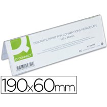 Identificador Sobremesa Q-Connect Metacrilato 190X60 Mm Ref.5727