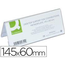 Identificador Sobremesa Q-Connect Metacrilato 145X60 Mm Ref.5728