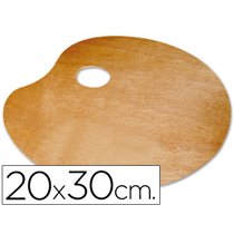Paleta Madera Lidercolor Ovalada Tama�o 20X30 Cm Grosor 0,3 Cm Zurdos