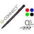 Rotulador Q-Connect Retroproyeccion Punta Fibra Super Fina Redonda 0.5 Mm Permanente Bolsa 4 Rotuladores