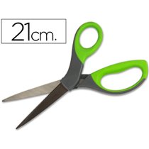 Tijera Q-Connect Mango Caucho 8\" 21 Cm Blister