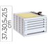 Fichero Cajones De Sobremesa Q-Connect 305X370X215 Mm Bandeja Organizadora Superior 5 Cajones Gris Opaco
