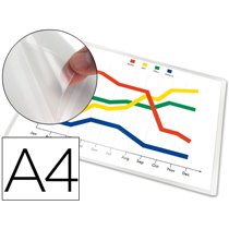 Funda Autoadhesiva Q-Connect Din A4 210X297Mm Pack De 5 Unidades