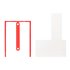 Encuadernador Fastener Q-Connect Plastico D-Clips Color Rojo Caja De 100 Unidades