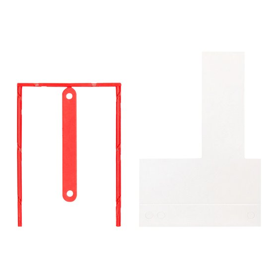 Encuadernador Fastener Q-Connect Plastico D-Clips Color Rojo Caja De 100 Unidades